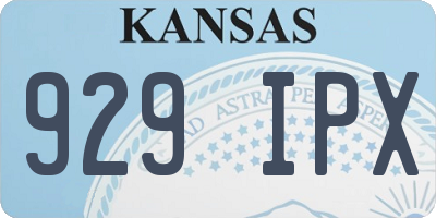 KS license plate 929IPX