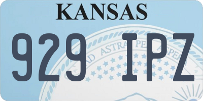 KS license plate 929IPZ