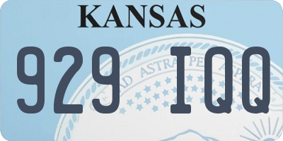 KS license plate 929IQQ