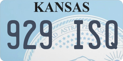 KS license plate 929ISQ