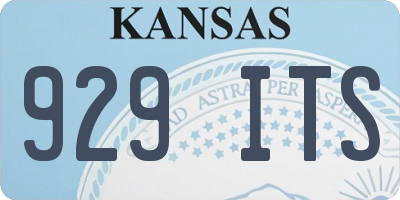 KS license plate 929ITS
