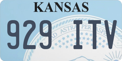 KS license plate 929ITV