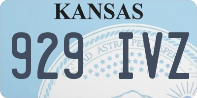 KS license plate 929IVZ