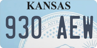 KS license plate 930AEW