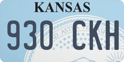 KS license plate 930CKH