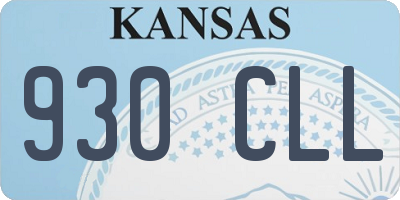 KS license plate 930CLL