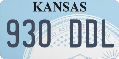 KS license plate 930DDL