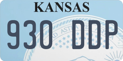 KS license plate 930DDP