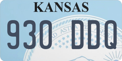 KS license plate 930DDQ