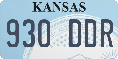 KS license plate 930DDR