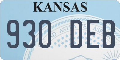 KS license plate 930DEB