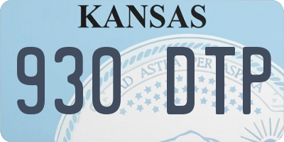 KS license plate 930DTP