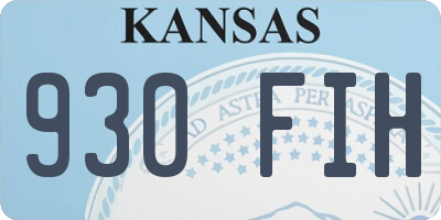KS license plate 930FIH