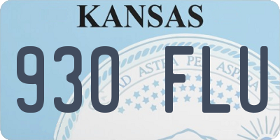 KS license plate 930FLU