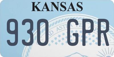 KS license plate 930GPR