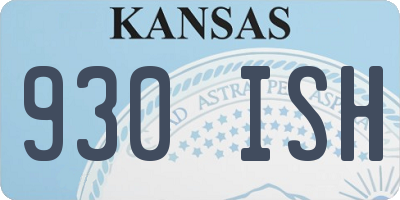 KS license plate 930ISH