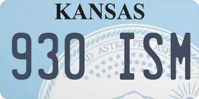KS license plate 930ISM