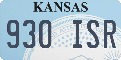 KS license plate 930ISR