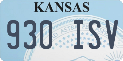 KS license plate 930ISV