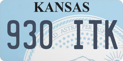 KS license plate 930ITK