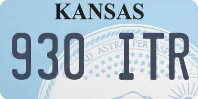 KS license plate 930ITR