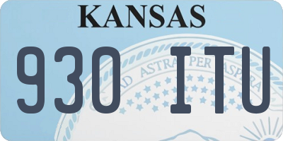 KS license plate 930ITU