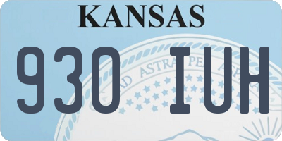 KS license plate 930IUH