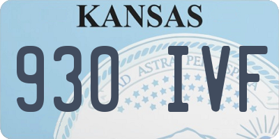 KS license plate 930IVF