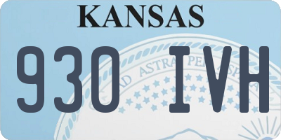 KS license plate 930IVH