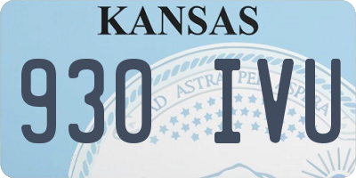 KS license plate 930IVU