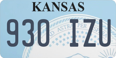 KS license plate 930IZU