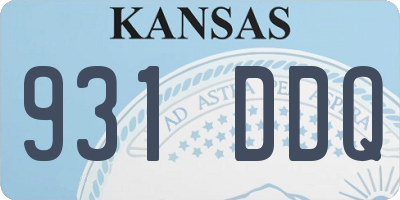 KS license plate 931DDQ