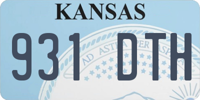 KS license plate 931DTH