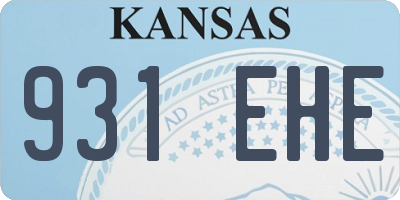 KS license plate 931EHE