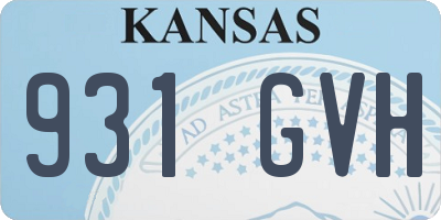 KS license plate 931GVH