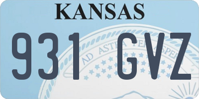 KS license plate 931GVZ