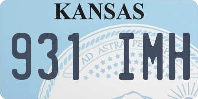 KS license plate 931IMH