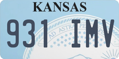 KS license plate 931IMV