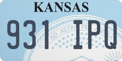 KS license plate 931IPQ