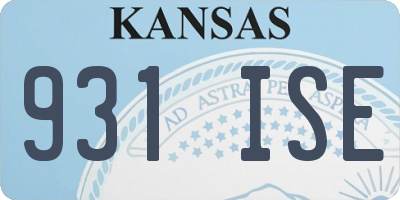KS license plate 931ISE