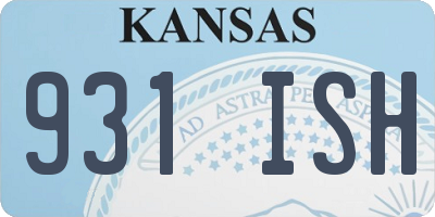KS license plate 931ISH