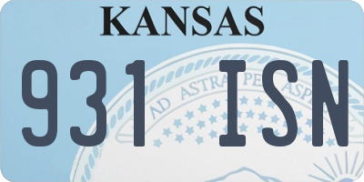 KS license plate 931ISN