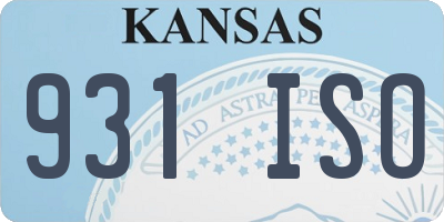 KS license plate 931ISO