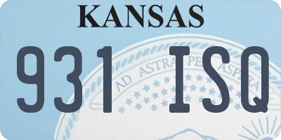 KS license plate 931ISQ