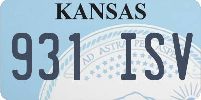KS license plate 931ISV