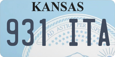 KS license plate 931ITA