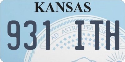 KS license plate 931ITH
