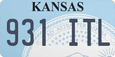 KS license plate 931ITL