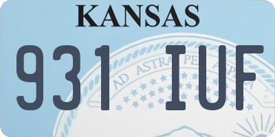KS license plate 931IUF