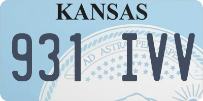 KS license plate 931IVV